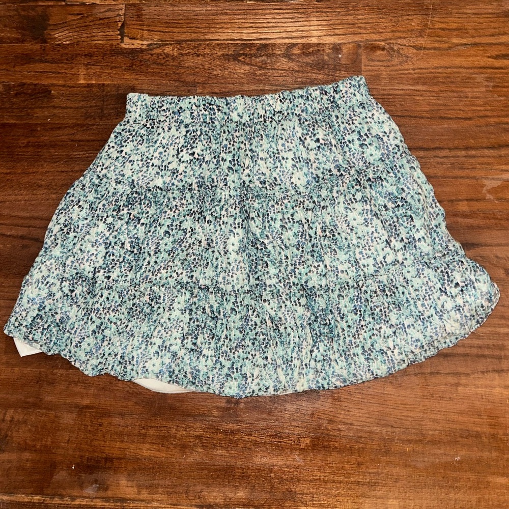 Loft petite Floral Blue Skirt
